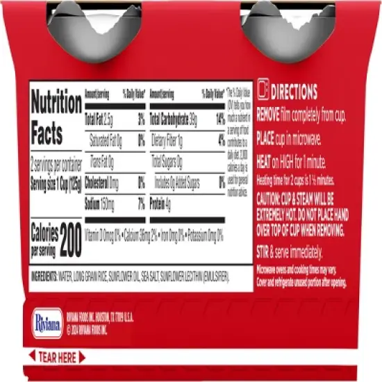 Minute Rice Gluten Free Grain Microwaveable White Rice Bowl - 8.8oz/2ct image {1}