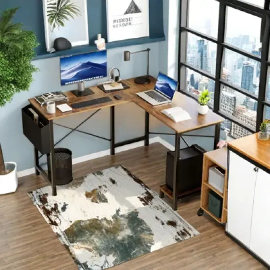 FONTOI Ergonomic Standing Desk, Height Adjustable Computer Desk with Control Panel image {14}