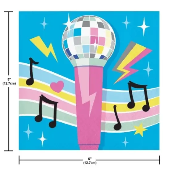 Creative Converting Birthday Beats Disco Party Tableware Set 8ct image {5}