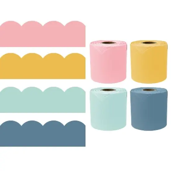 Carson Dellosa Education 65' Happy Day 4 Pack Rolled Bulletin Board Border Set (4 rolled borders) image {5}