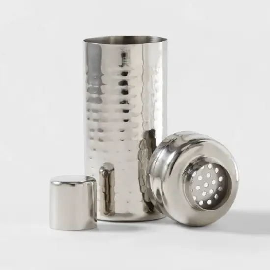 Stainless Steel Hammered Cocktail Shaker - Threshold&trade; image {2}