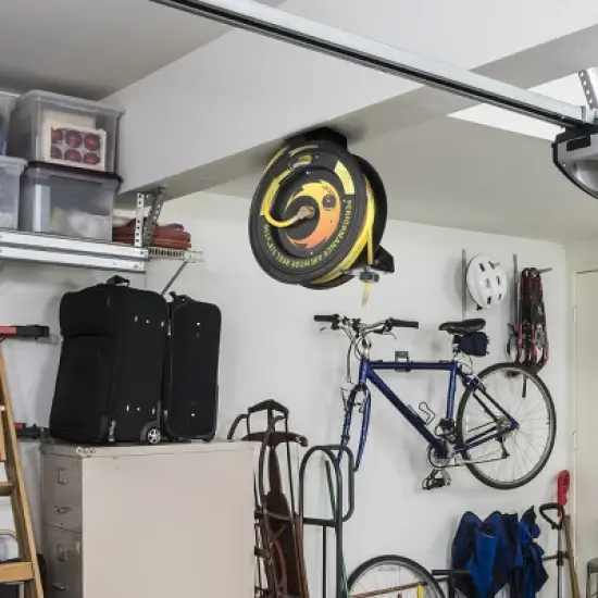 Fleming Supply Retractable Rubber Air Hose Reel, 20.75" x 7" x 19" image {4}