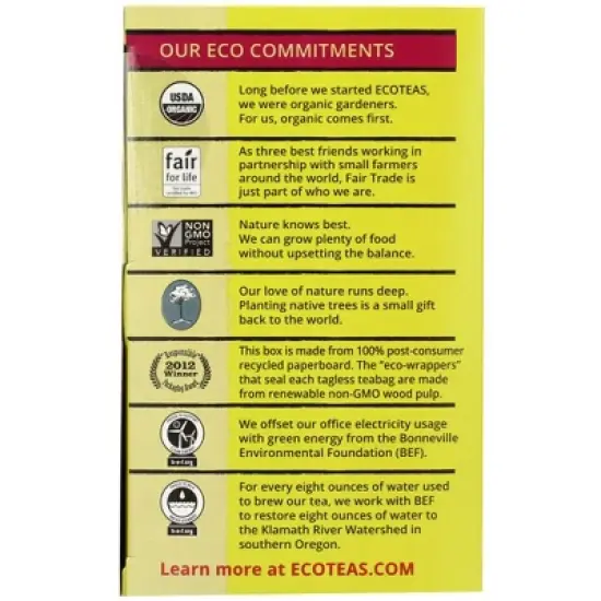 Ecoteas Holy Mate! Tea - Case of 6/24 Bags image {4}