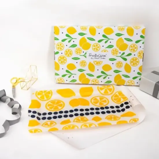 Pavilion Gift Company - Lemons - 16.75" x 11" Glass Serving Tray - Serving Trays image {3}
