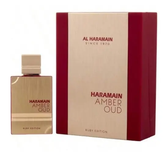 Al Haramain Amber Oud Ruby By Al Haramain Unisex Bitter Almond, Saffron, Egyptian Jasmine, Cedar, Ambergris, Musk Eau De Parfum Spray 2 Oz image {1}