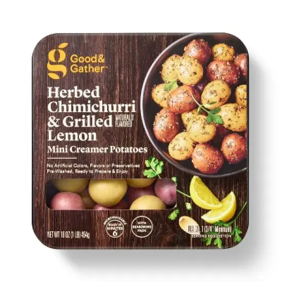 Herbed Chimichurri & Grilled Lemon Naturally Flavored Mini Creamer Potatoes - 16oz - Good & Gather&trade; image {4}