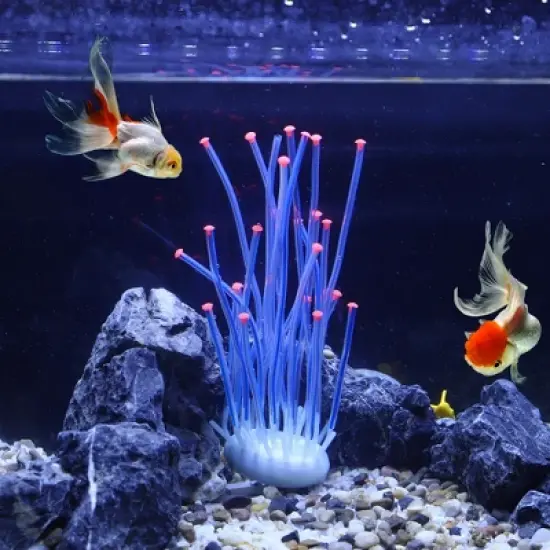 Unique Bargains Silicone Aquarium Simulation Coral Sea Urchins Ornaments 2.87"x8.27" 1 Pc image {1}