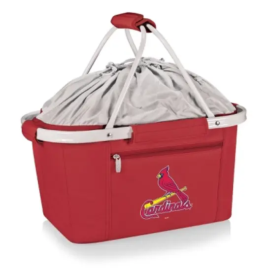 MLB St. Louis Cardinals Metro Basket Collapsible Cooler Tote - Red image {5}
