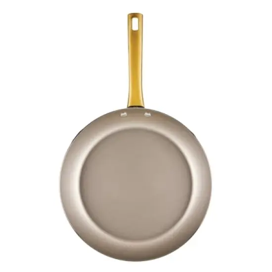 Farberware Radiant 12" Nonstick Open Skillet: Dishwasher-Safe, Gas & Electric Compatible, Phenolic Handle, Beige image {9}