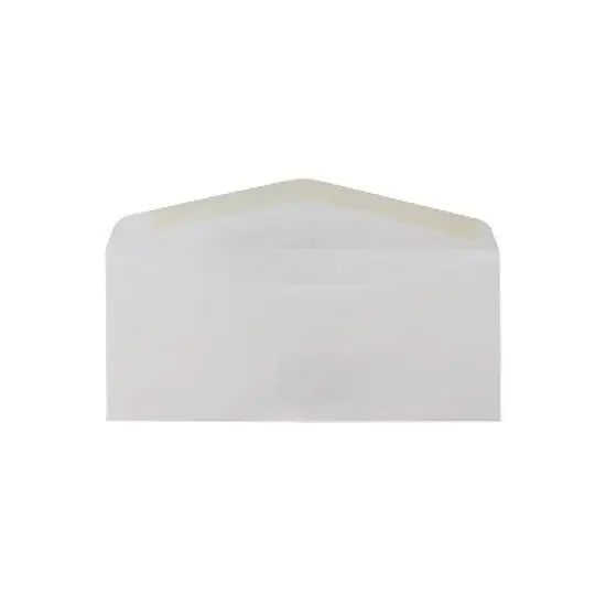 JAM Paper Gummed Window #10 Business Envelopes 4 1/8" x 9 1/2" Smooth White 1633173C image {2}