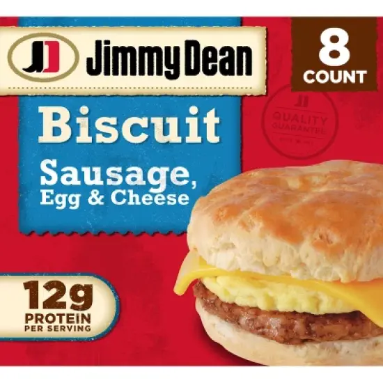Jimmy Dean Frozen Sausage Egg & Cheese Biscuit - 8ct/36oz image {4}