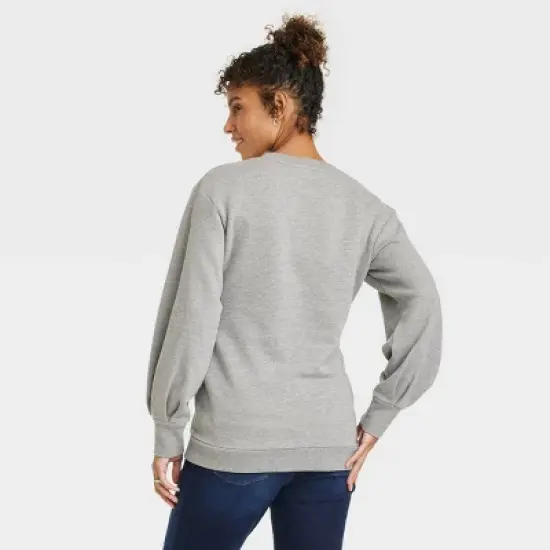 Mama Graphic Maternity Sweatshirt - Isabel Maternity by Ingrid & Isabel&trade; Gray image {1}
