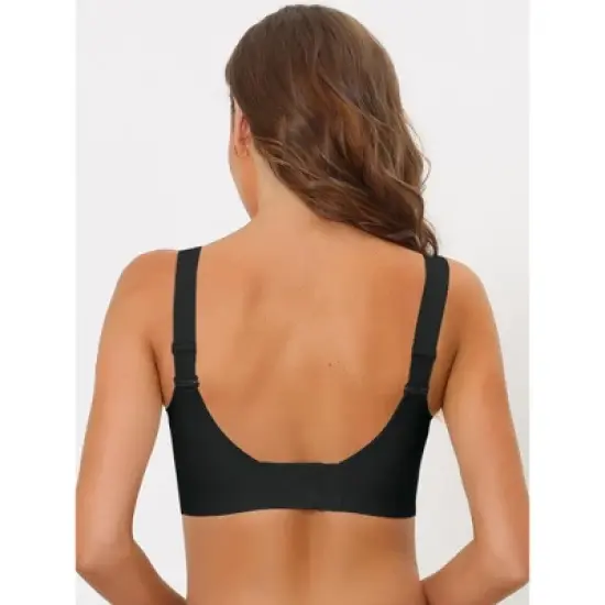 Allegra K Women's Wireless Full Coverage Smoothing No Show Everyday Bralette image {1}