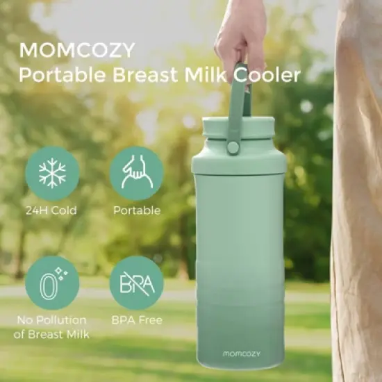 Momcozy Portable Breast Milk Cooler - Green image {2}