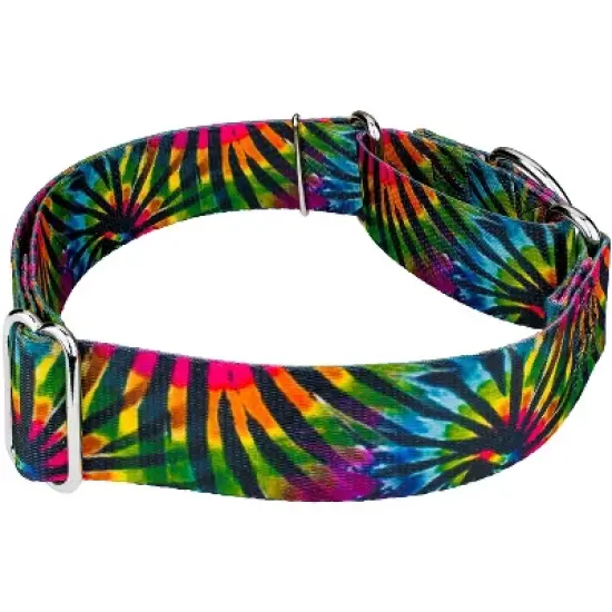 Country Brook Petz 2 Inch Tie Dye Stripes Martingale Dog Collar image {2}