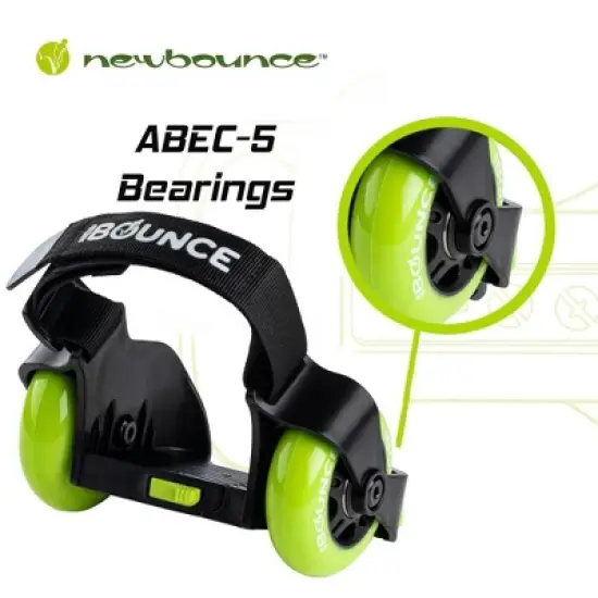 New Bounce Heel Wheel Skates - Jet Wheelies for Shoes - Adjustable One Size image {3}
