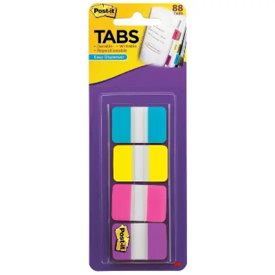 3M Post-it Dispenser Tabs 1"x1.5" 88 Tabs 22 ea. AA/YW/PK/VT 686AYPV1IN image {5}