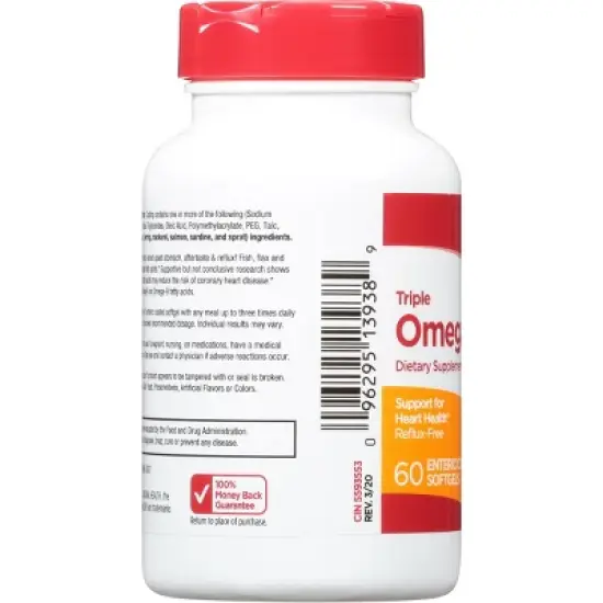 Leader Enteric Coated Softgels Omega 3-6-9 60 ea 60 ea Bottle image {4}