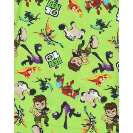 Ben 10 Boys' Cartoon Omnitrix Characters Aliens Sleep Pajama Set Shorts Multicolored image {5}