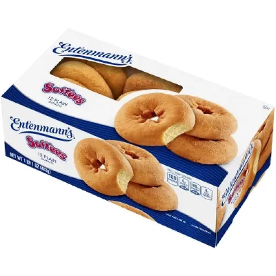 Entenmann's Soft'ees Plain Donuts - 12ct/17oz image {1}