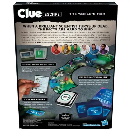 Hasbro Gaming Clue Escape The World's Fair Game image {5}
