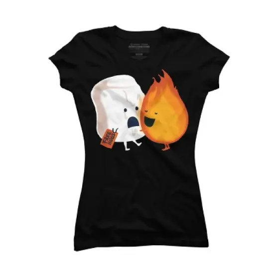 Junior's Design By Humans Fire Hug By radiomode T-Shirt image {3}