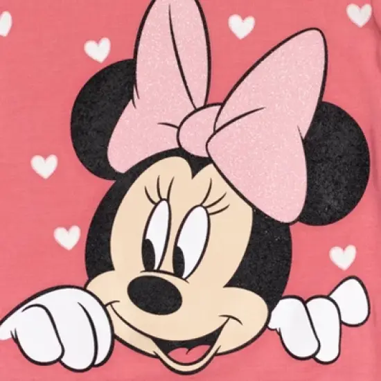 Disney Minnie Mouse Mickey Mouse T-Shirt and Leggings Outfit Set Infant to Big Kid image {4}