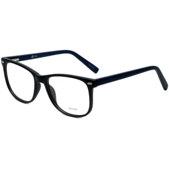 Metro Designer Reading Glasses Metro-35-Black-Crystal in Black Matte Crystal 53m image {6}