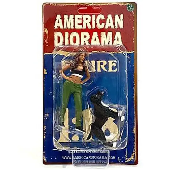 "Lowriderz" Figurine IV and a Dog for 1/18 Scale Models by American Diorama image {3}