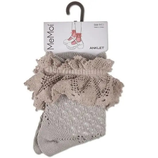 Memoi Women's Whimsy Lace Anklet Socks image {3}