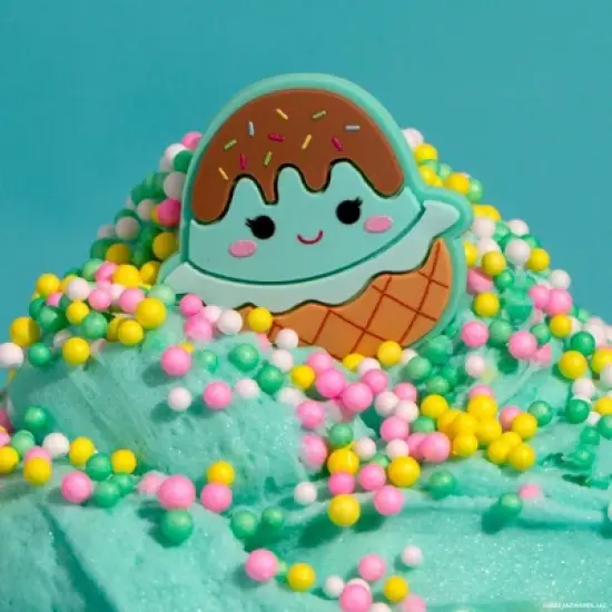 Squishmallows Slimygloop Scented Slime Dome Jar - Teal Donut: Sensory Development, 8 oz, 1 Piece image {3}