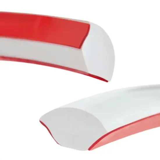 Stockroom Plus 16.5 Feet Flexible Quarter-Round Trim for Wall Edges, Self-Adhesive Peel and Stick PVC Molding, 198.0x0.8x0.5in, White image {4}