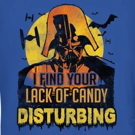Junior's Star Wars Distressed Lack of Candy Vader T-Shirt image {1}