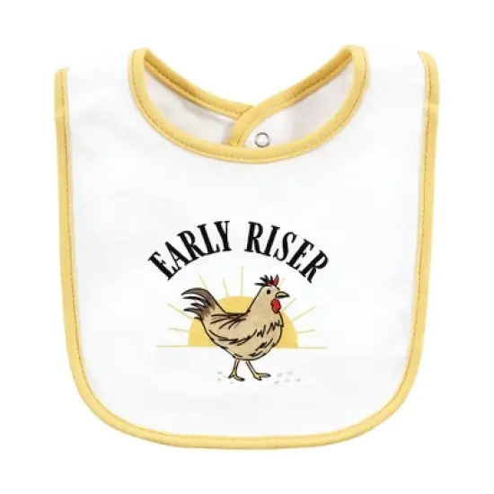 Hudson Baby Infant Boys Cotton Bibs, Boy Farm, One Size image {5}