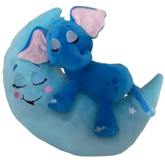 Happpy Nappers: Lullabrites Moon Pet - Elephant - Blue image {6}