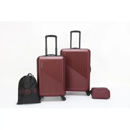 Skyline 24" Hardside Checked 4pc Luggage Set image {18}