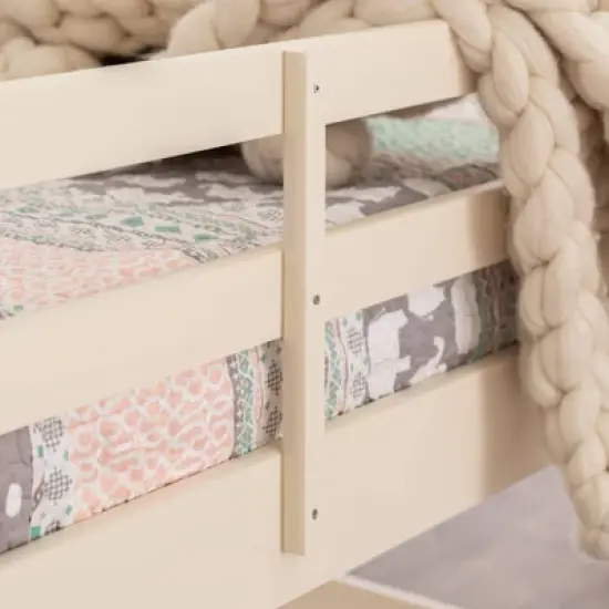 Twin Over Twin Indy Solid Wood Low Bunk Bed - Saracina Home image {5}