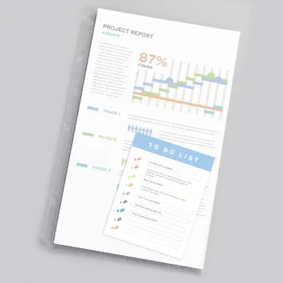 Avery Diamond Clear Heavyweight Sheet Protectors, Holds 8.5" x 14" Sheets, Legal Size, Easy Load, 25ct (73897) image {6}
