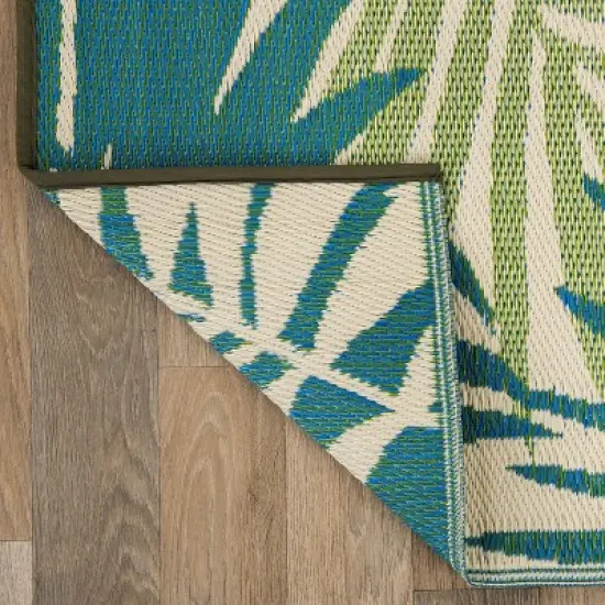 World Rug Gallery Floral Modern Reversible Plastic Outdoor Rugs image {3}