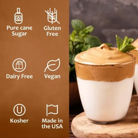 Syruvia Peppermint Syrup - 25.4 fl oz. Premium Flavoring Syrup For Coffee image {3}