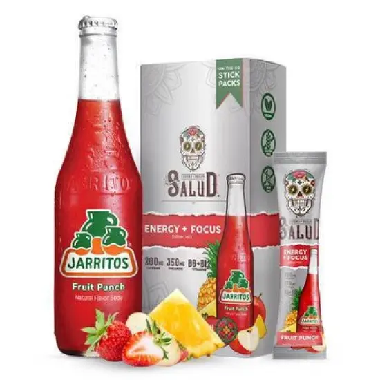 Salud Energy + Focus Jarritos Fruit Punch Electrolyte Drink Mix - 6pk/0.21oz Packet Sticks image {6}