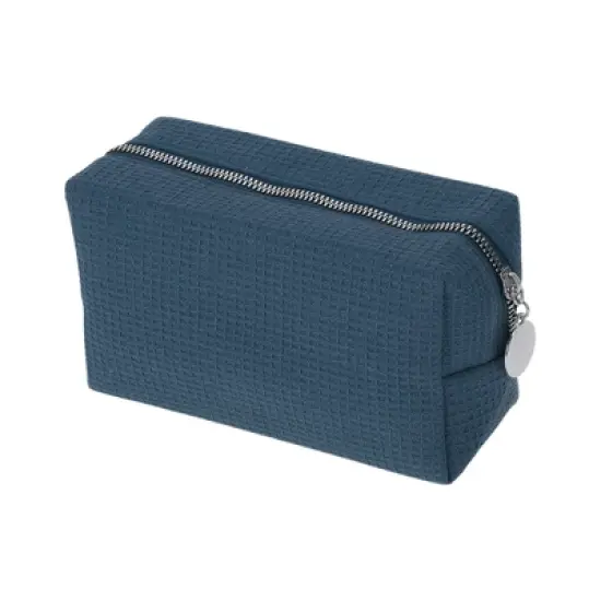 Unique Bargains Waffle Plaid Pattern Makeup Bag for Travel 1 Pc image {8}