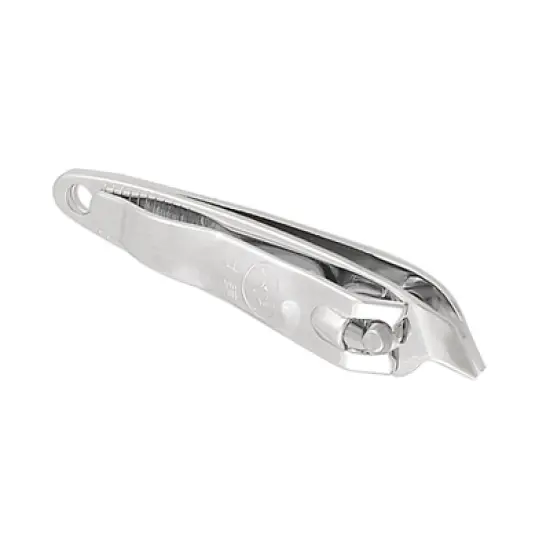 Unique Bargains Fingernail Slanted Tip Metal Nail Clipper Cutter Pedicure Manicure Tool Silver image {1}
