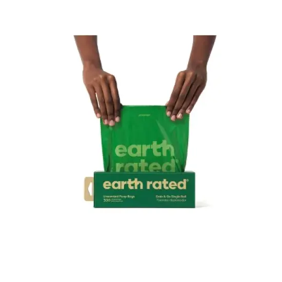 Earth Rated Unscented Large Single Roll Waste Dog Disposal Bags - 300ct image {1}
