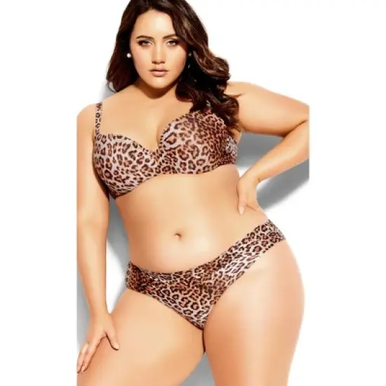Women's Plus Size Bodycon Contour Bra - animal | CITY CHIC image {4}