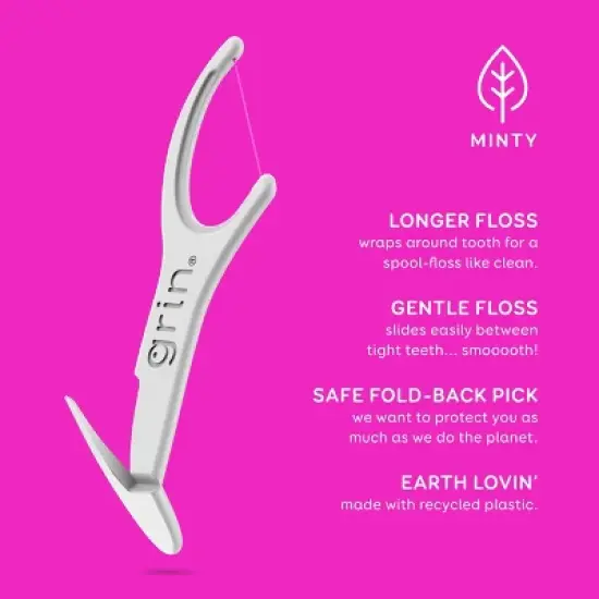Grin Oral Care Smooth Floss Picks - 150ct image {2}