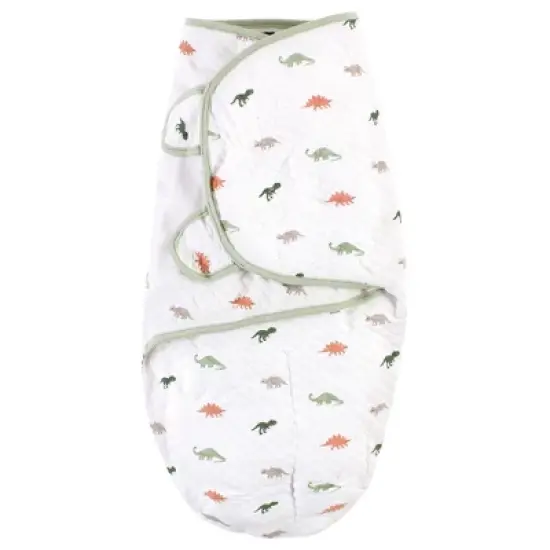 Hudson Baby Infant Boy Quilted Cotton Swaddle Wrap 3pk, Dinosaur, 0-3 Months image {2}
