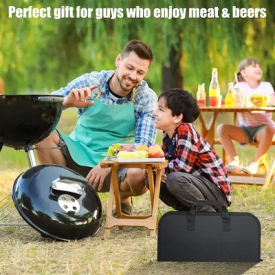 Aoibox 31pcs BBQ Grill Accessories Set for Men Dad, Heavy Duty Grilling Tools Gifts for Fathers Day, Stainless Steel BBQ Utensils Kit with Mats image {4}