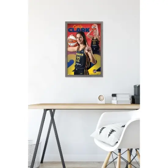 Trends International WNBA Indiana Fever - Caitlin Clark 24 Framed Wall Poster Prints image {5}