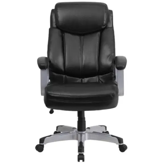 Hercules Series Big & Tall Executive Swivel Office Chair Black Leather - Flash Furniture image {3}